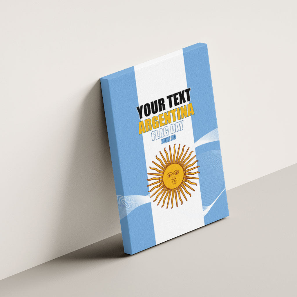 Personalized Argentina Flag Day Canvas Wall Art Sun Of May Sol De Mayo - National Emblem Patriotism