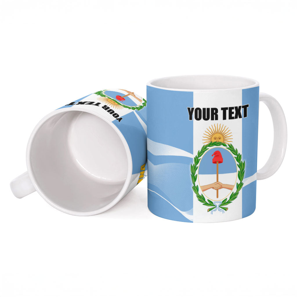 Personalized Argentina Flag Day Ceramic Mug Sun Of May Sol De Mayo - National Emblem Patriotism