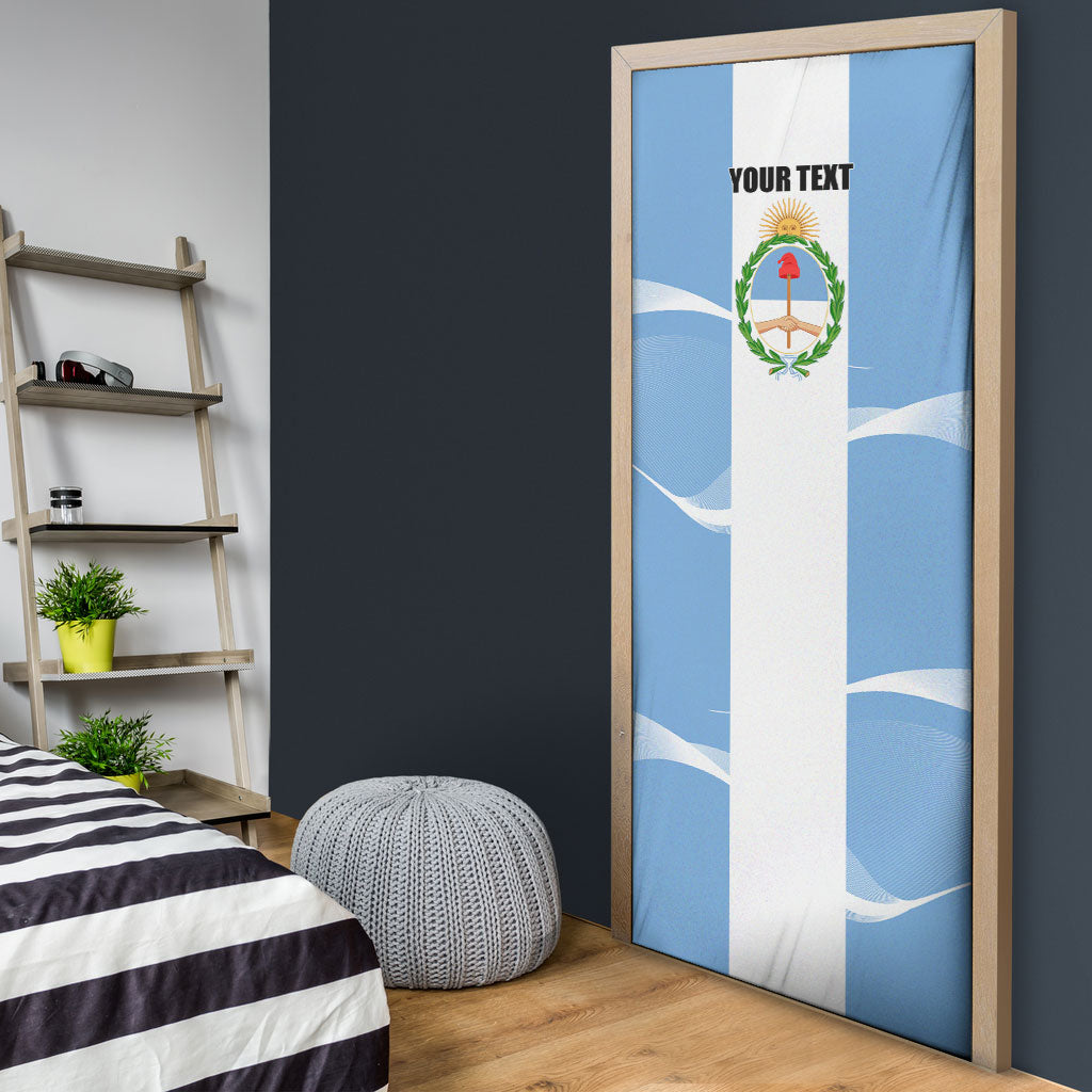 Personalized Argentina Flag Day Door Cover Sun Of May Sol De Mayo - National Emblem Patriotism