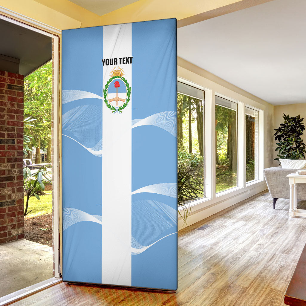 Personalized Argentina Flag Day Door Cover Sun Of May Sol De Mayo - National Emblem Patriotism