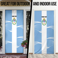 Personalized Argentina Flag Day Door Cover Sun Of May Sol De Mayo - National Emblem Patriotism