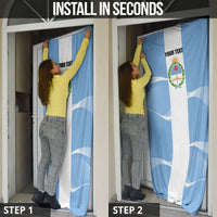 Personalized Argentina Flag Day Door Cover Sun Of May Sol De Mayo - National Emblem Patriotism