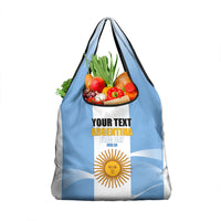 Personalized Argentina Flag Day Grocery Bag Sun Of May Sol De Mayo - National Emblem Patriotism