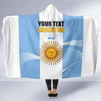 Personalized Argentina Flag Day Hooded Blanket Sun Of May Sol De Mayo - National Emblem Patriotism