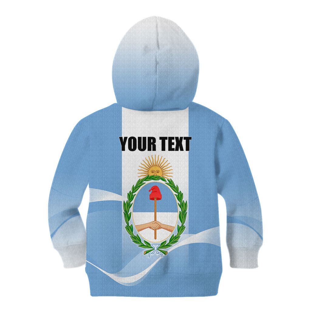Personalized Argentina Flag Day Kid Hoodie Sun Of May Sol De Mayo - National Emblem Patriotism