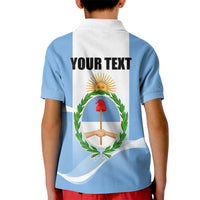 Personalized Argentina Flag Day Kid Polo Shirt Sun Of May Sol De Mayo - National Emblem Patriotism