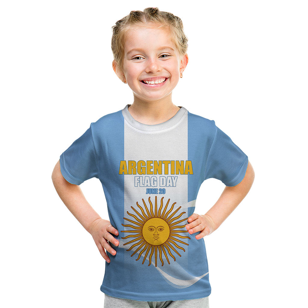 Personalized Argentina Flag Day Kid T Shirt Sun Of May Sol De Mayo - National Emblem Patriotism