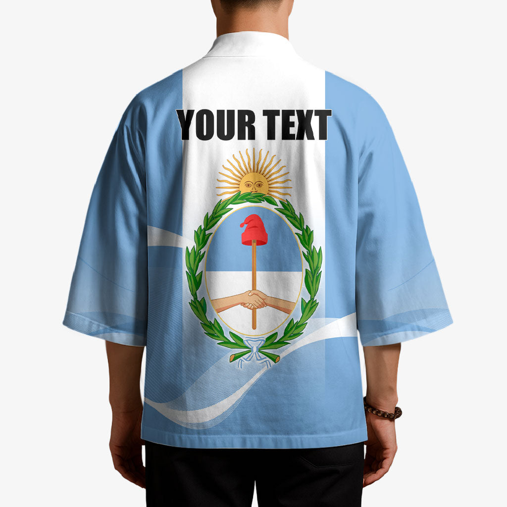 Personalized Argentina Flag Day Kimono Sun Of May Sol De Mayo - National Emblem Patriotism