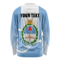 Personalized Argentina Flag Day Long Sleeve Shirt Sun Of May Sol De Mayo - National Emblem Patriotism