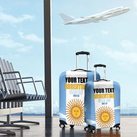 Personalized Argentina Flag Day Luggage Cover Sun Of May Sol De Mayo - National Emblem Patriotism