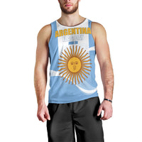 Personalized Argentina Flag Day Men Tank Top Sun Of May Sol De Mayo - National Emblem Patriotism