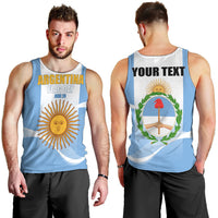 Personalized Argentina Flag Day Men Tank Top Sun Of May Sol De Mayo - National Emblem Patriotism