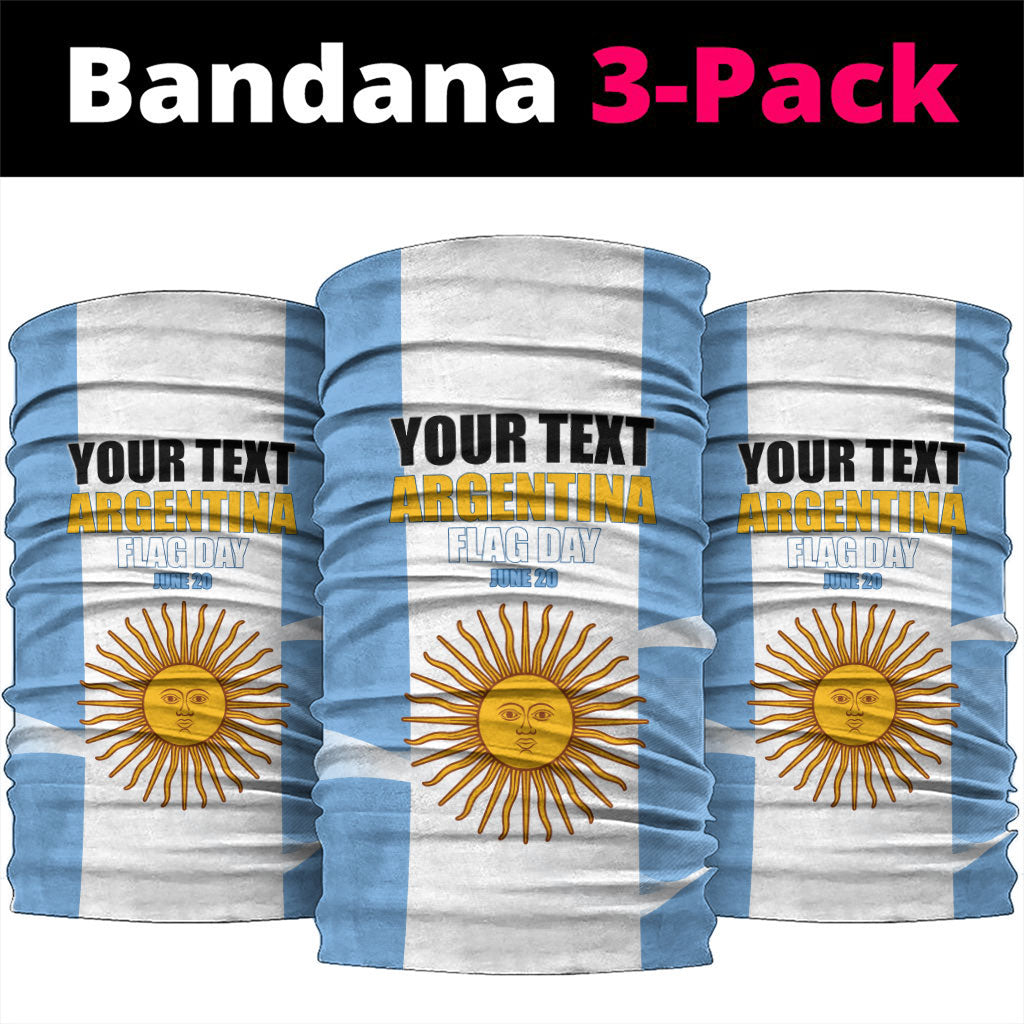 Personalized Argentina Flag Day Neck Gaiter Sun Of May Sol De Mayo - National Emblem Patriotism