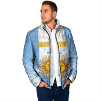 Personalized Argentina Flag Day Padded Jacket Sun Of May Sol De Mayo - National Emblem Patriotism