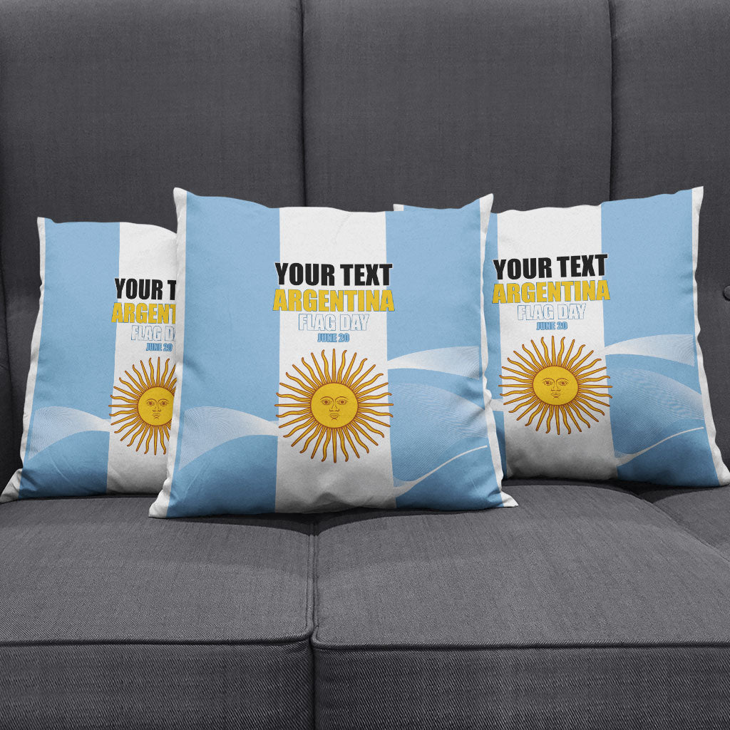 Personalized Argentina Flag Day Pillow Cover Sun Of May Sol De Mayo - National Emblem Patriotism
