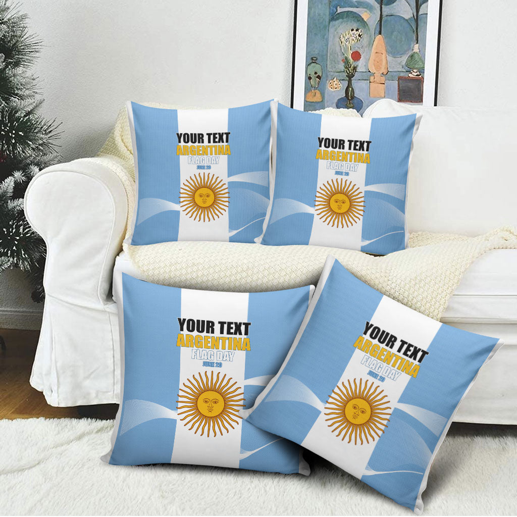 Personalized Argentina Flag Day Pillow Cover Sun Of May Sol De Mayo - National Emblem Patriotism