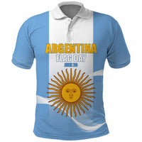 Personalized Argentina Flag Day Polo Shirt Sun Of May Sol De Mayo - National Emblem Patriotism