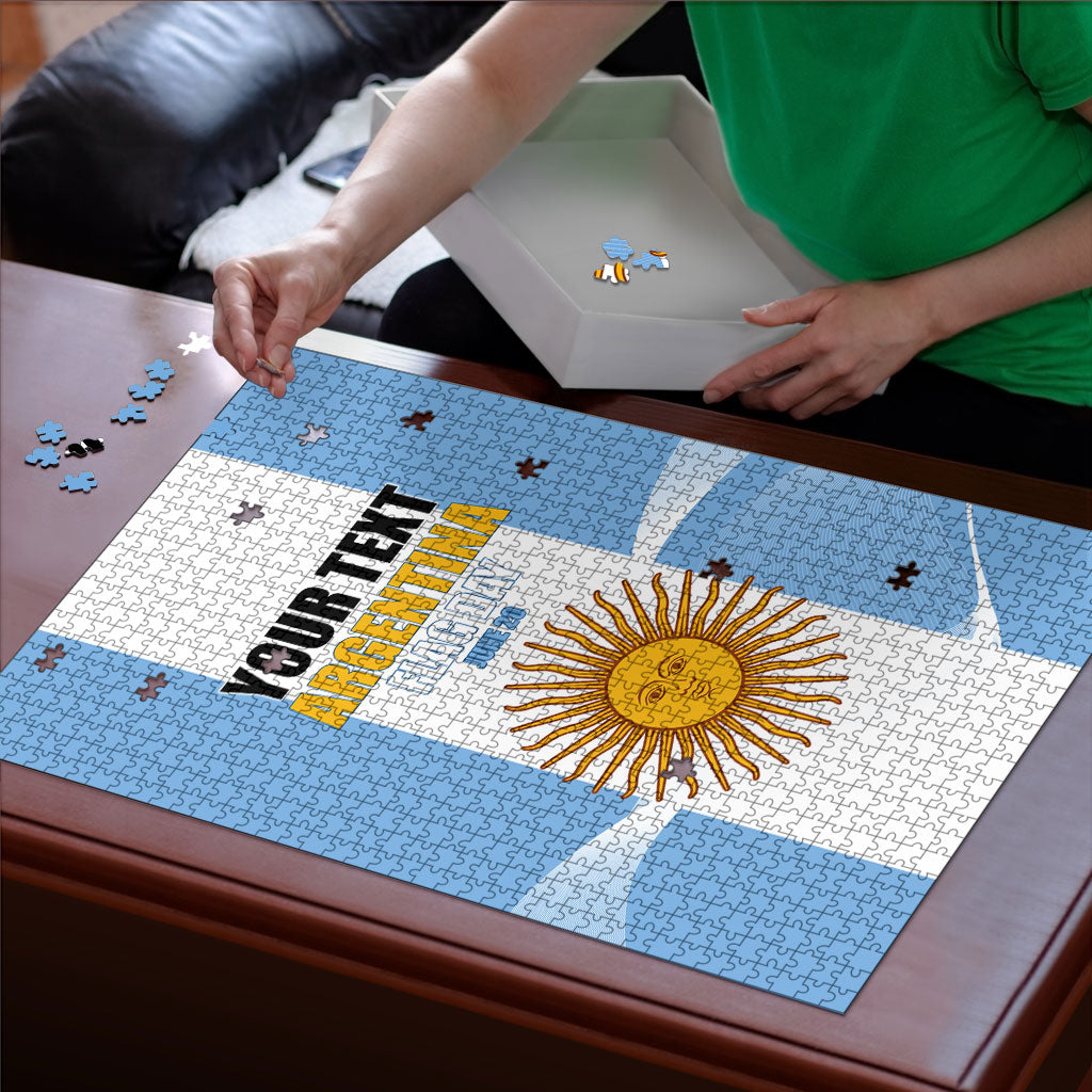 Personalized Argentina Flag Day Puzzle Sun Of May Sol De Mayo - National Emblem Patriotism