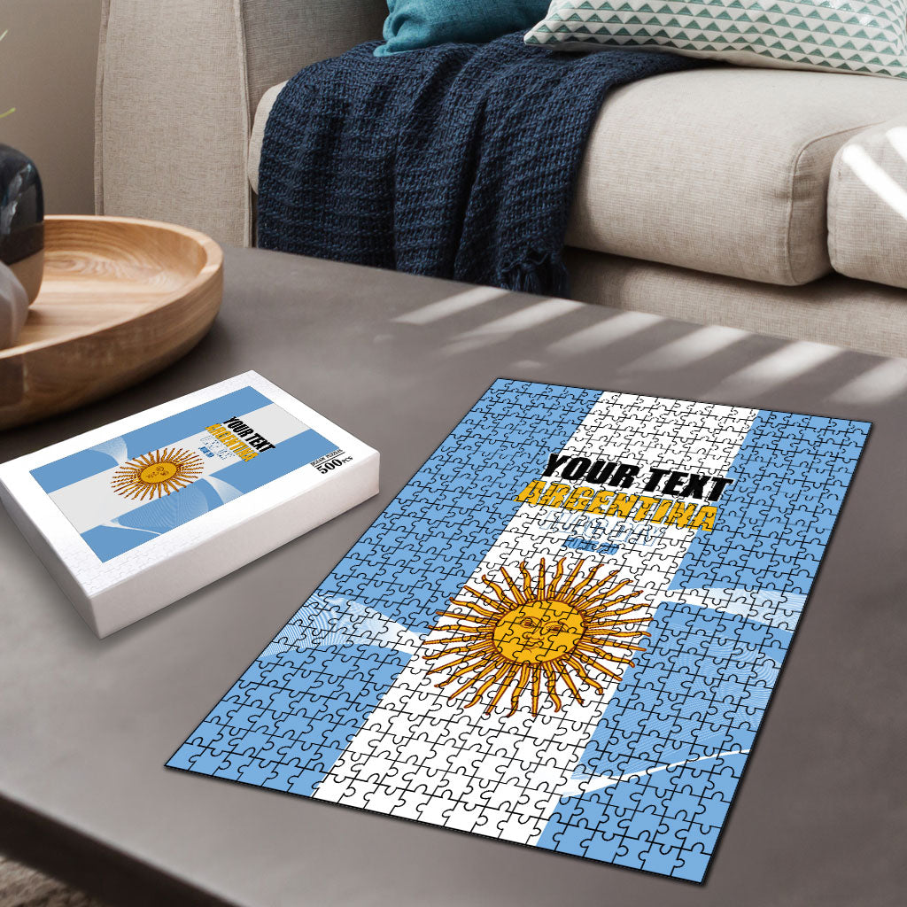Personalized Argentina Flag Day Puzzle Sun Of May Sol De Mayo - National Emblem Patriotism