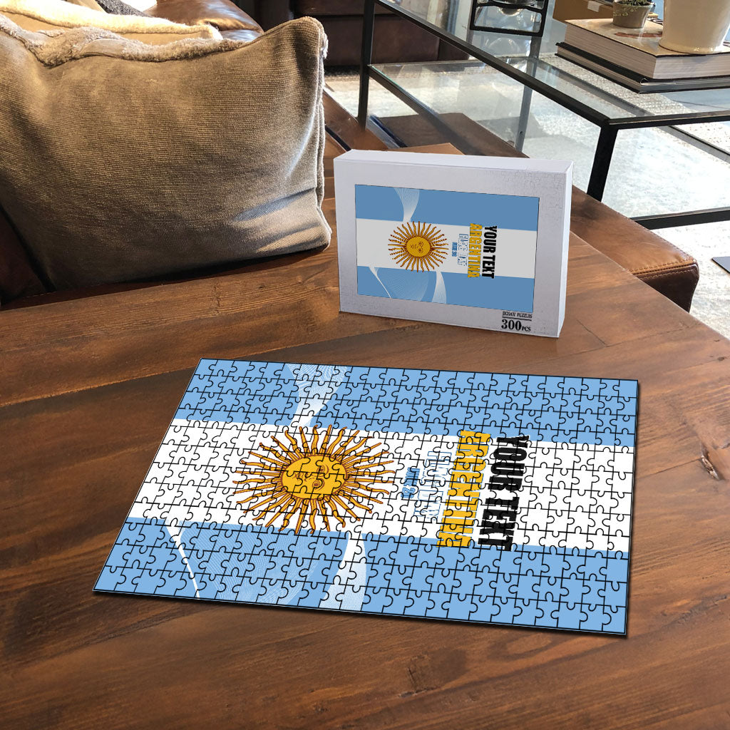 Personalized Argentina Flag Day Puzzle Sun Of May Sol De Mayo - National Emblem Patriotism