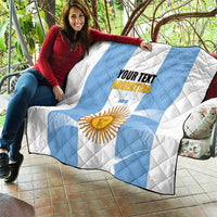Personalized Argentina Flag Day Quilt Sun Of May Sol De Mayo - National Emblem Patriotism