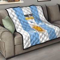 Personalized Argentina Flag Day Quilt Sun Of May Sol De Mayo - National Emblem Patriotism