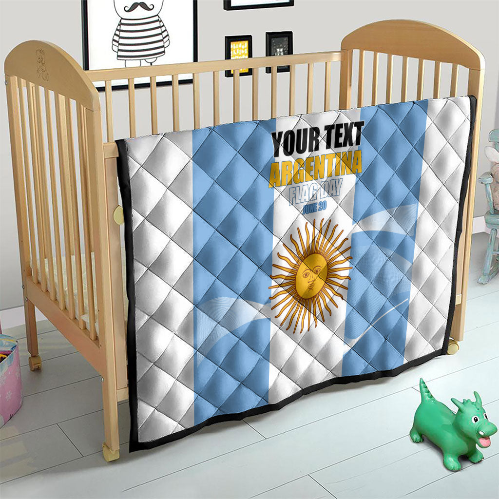 Personalized Argentina Flag Day Quilt Sun Of May Sol De Mayo - National Emblem Patriotism