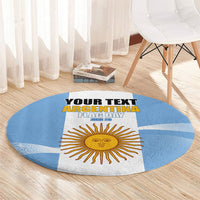 Personalized Argentina Flag Day Round Carpet Sun Of May Sol De Mayo - National Emblem Patriotism