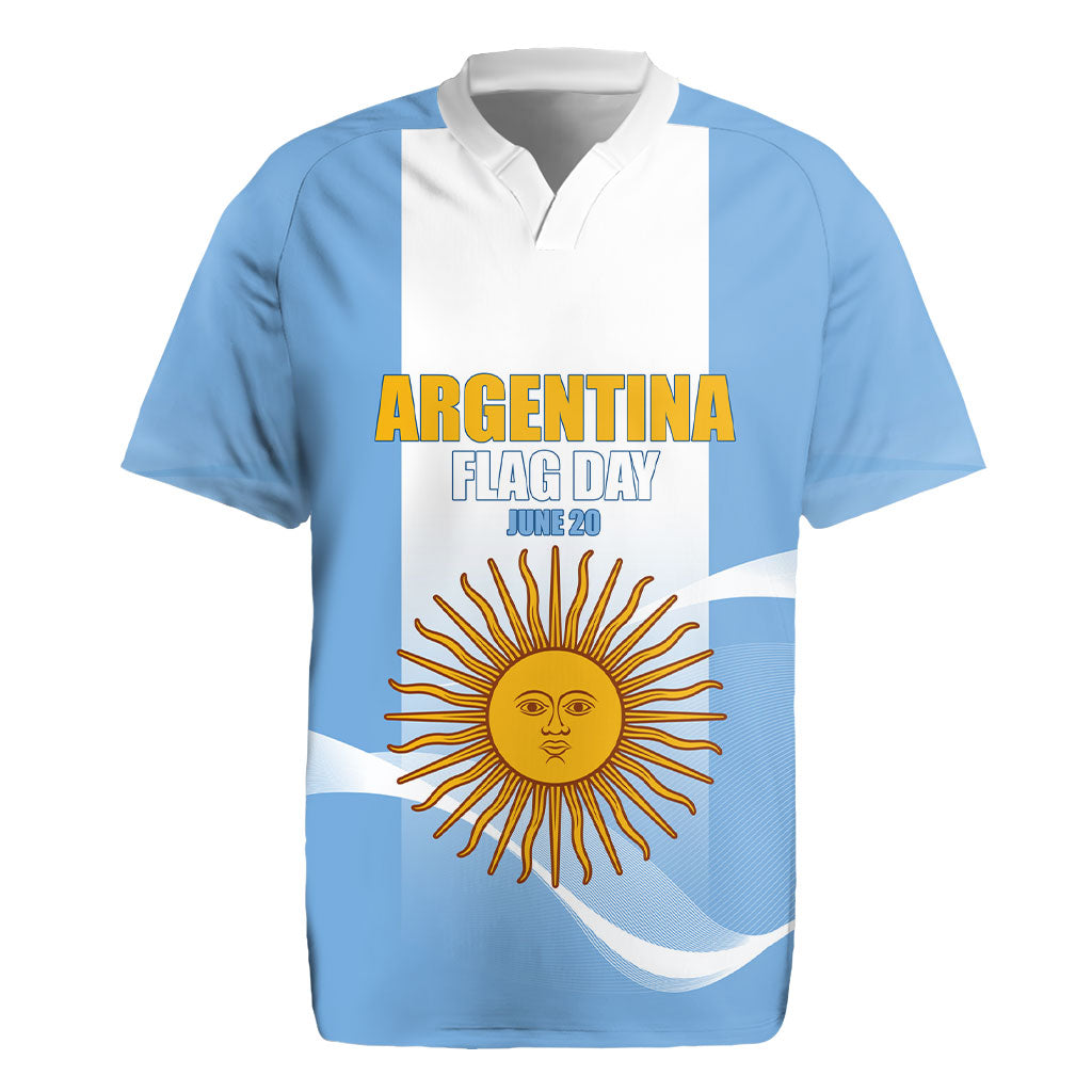 Personalized Argentina Flag Day Rugby Jersey Sun Of May Sol De Mayo - National Emblem Patriotism