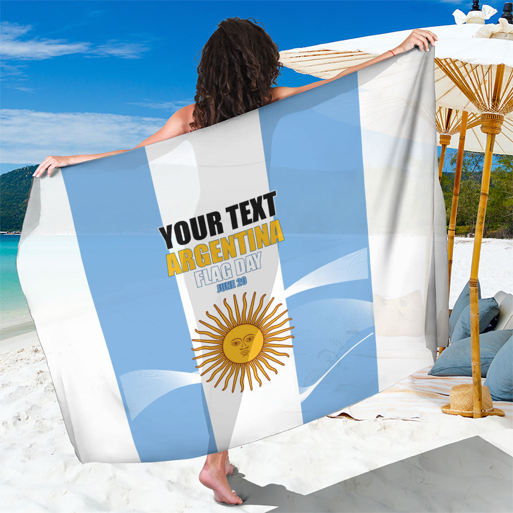 Personalized Argentina Flag Day Sarong Sun Of May Sol De Mayo - National Emblem Patriotism