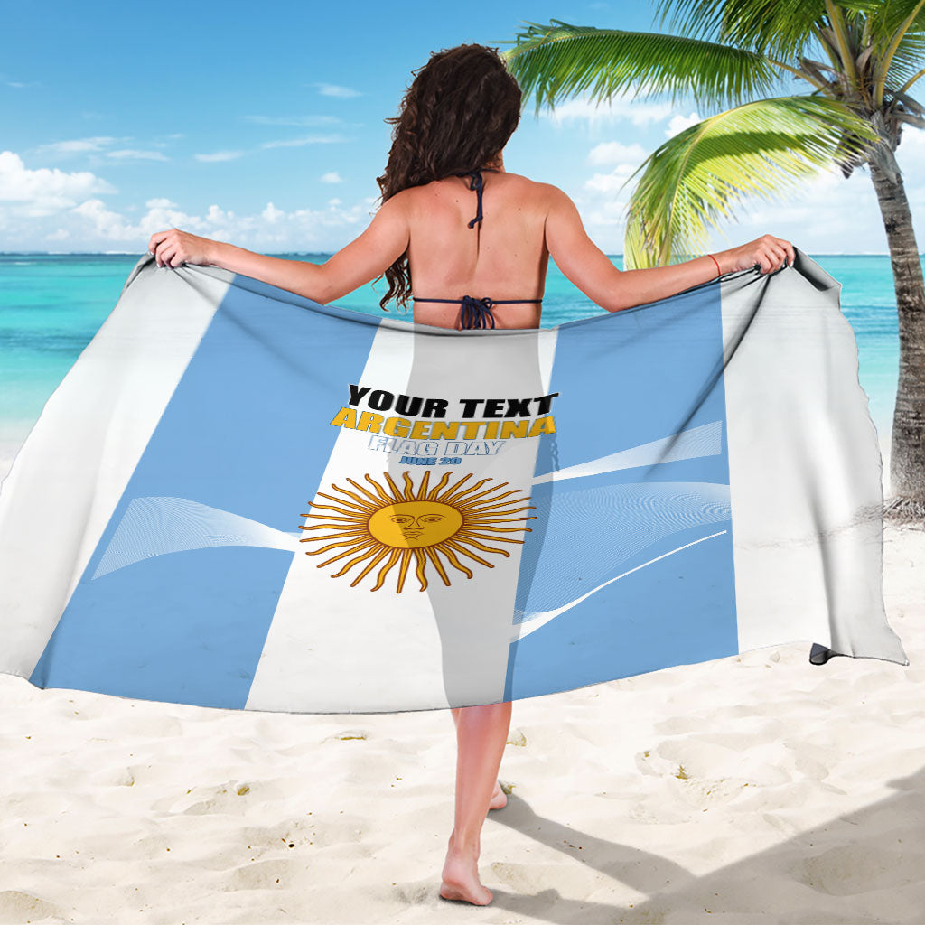 Personalized Argentina Flag Day Sarong Sun Of May Sol De Mayo - National Emblem Patriotism