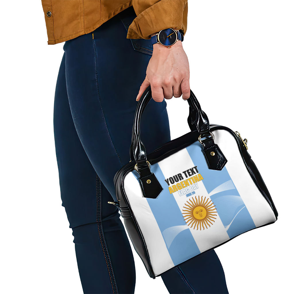 Personalized Argentina Flag Day Shoulder Handbag Sun Of May Sol De Mayo - National Emblem Patriotism