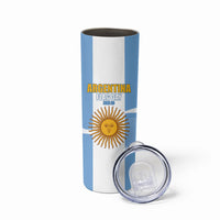 Personalized Argentina Flag Day Skinny Tumbler Sun Of May Sol De Mayo - National Emblem Patriotism