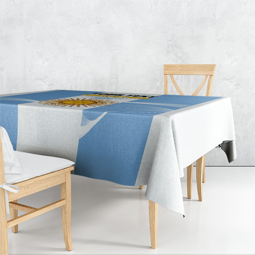 Personalized Argentina Flag Day Tablecloth Sun Of May Sol De Mayo - National Emblem Patriotism
