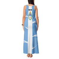 Personalized Argentina Flag Day Tank Maxi Dress Sun Of May Sol De Mayo - National Emblem Patriotism