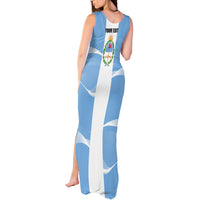 Personalized Argentina Flag Day Tank Maxi Dress Sun Of May Sol De Mayo - National Emblem Patriotism