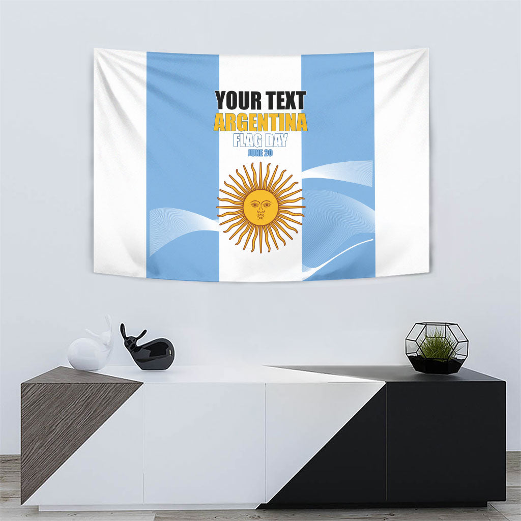 Personalized Argentina Flag Day Tapestry Sun Of May Sol De Mayo - National Emblem Patriotism