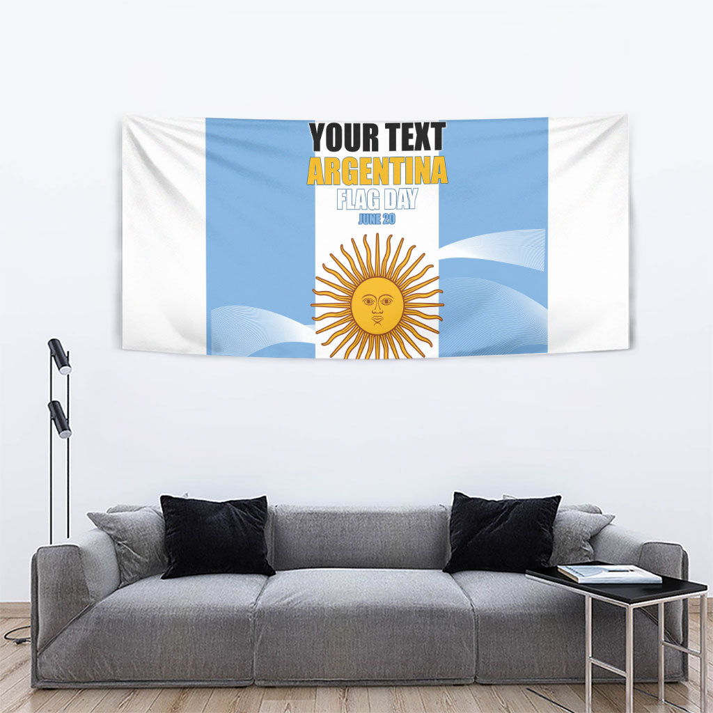 Personalized Argentina Flag Day Tapestry Sun Of May Sol De Mayo - National Emblem Patriotism