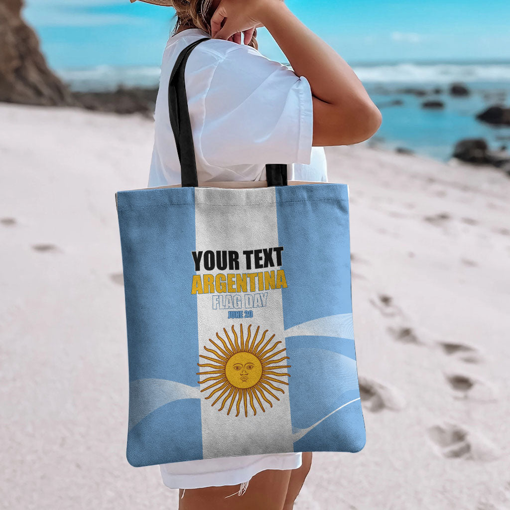 Personalized Argentina Flag Day Tote Bag Sun Of May Sol De Mayo - National Emblem Patriotism