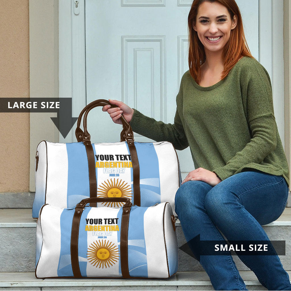 Personalized Argentina Flag Day Travel Bag Sun Of May Sol De Mayo - National Emblem Patriotism