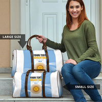 Personalized Argentina Flag Day Travel Bag Sun Of May Sol De Mayo - National Emblem Patriotism