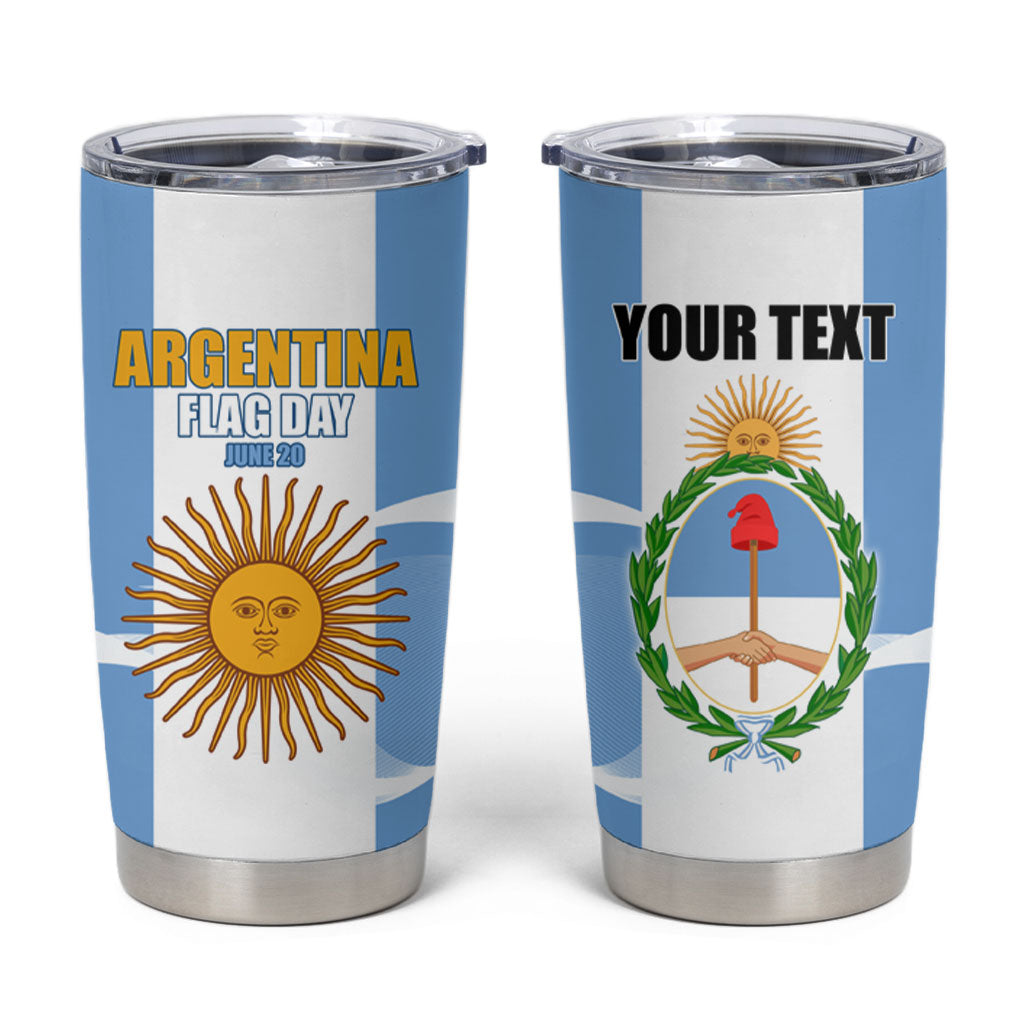 Personalized Argentina Flag Day Tumbler Cup Sun Of May Sol De Mayo - National Emblem Patriotism