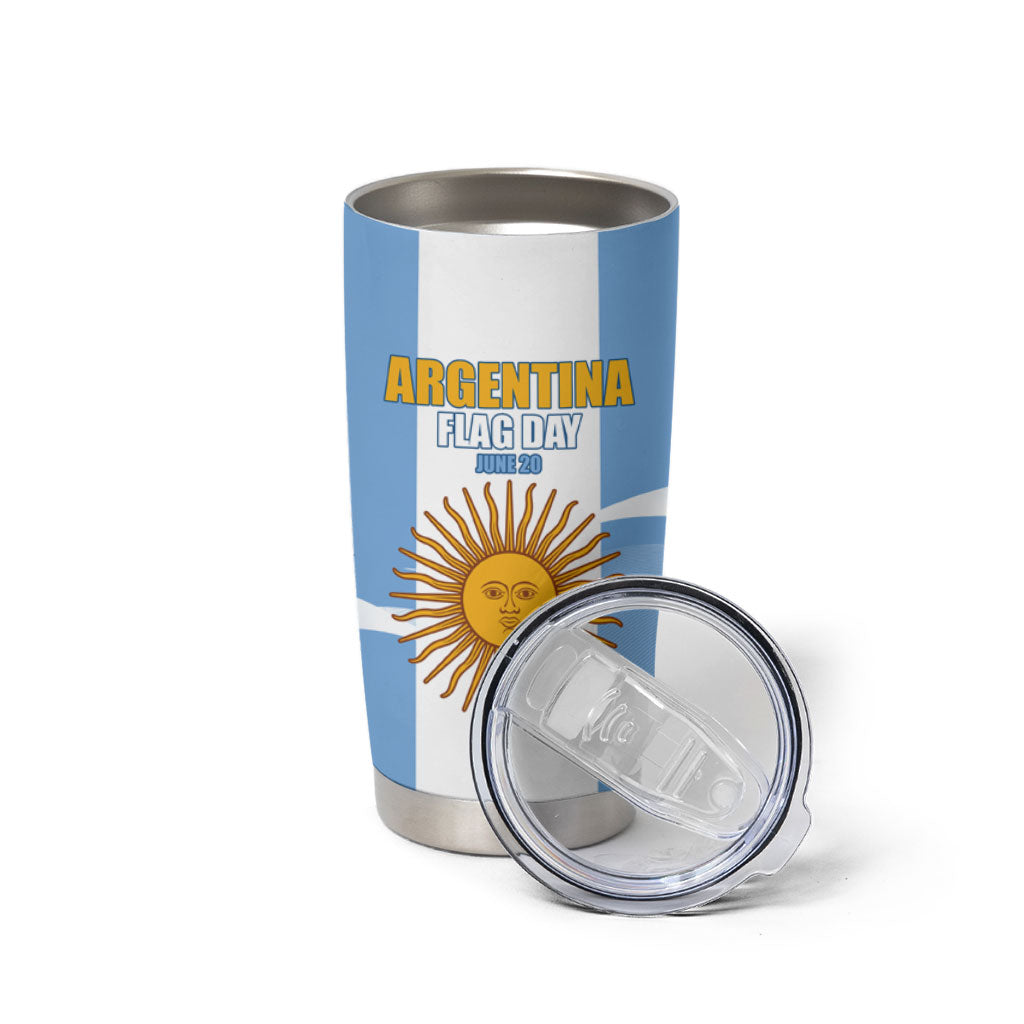 Personalized Argentina Flag Day Tumbler Cup Sun Of May Sol De Mayo - National Emblem Patriotism