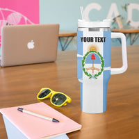 Personalized Argentina Flag Day Tumbler With Handle Sun Of May Sol De Mayo - National Emblem Patriotism