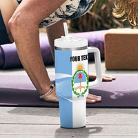 Personalized Argentina Flag Day Tumbler With Handle Sun Of May Sol De Mayo - National Emblem Patriotism