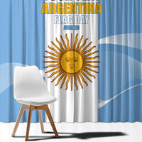 Personalized Argentina Flag Day Window Curtain Sun Of May Sol De Mayo - National Emblem Patriotism