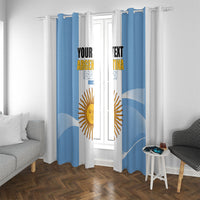 Personalized Argentina Flag Day Window Curtain Sun Of May Sol De Mayo - National Emblem Patriotism