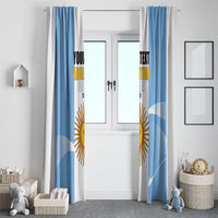 Personalized Argentina Flag Day Window Curtain Sun Of May Sol De Mayo - National Emblem Patriotism