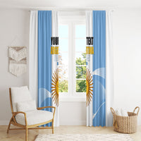 Personalized Argentina Flag Day Window Curtain Sun Of May Sol De Mayo - National Emblem Patriotism