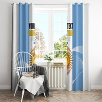 Personalized Argentina Flag Day Window Curtain Sun Of May Sol De Mayo - National Emblem Patriotism